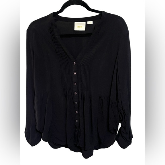 Mauve Tops - Mauve By Anthropologie Button Down Top Sz 12